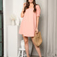 Square Neck Puffed Sleeved Tunic Dress - Multiple Color Options