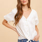 Puff Sleeve Button Down Blouse