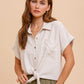 Linen Button Down Top