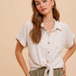 Linen Button Down Top