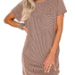 Pocket Tee Shirt Dress With Pockets - Multiple Color Options