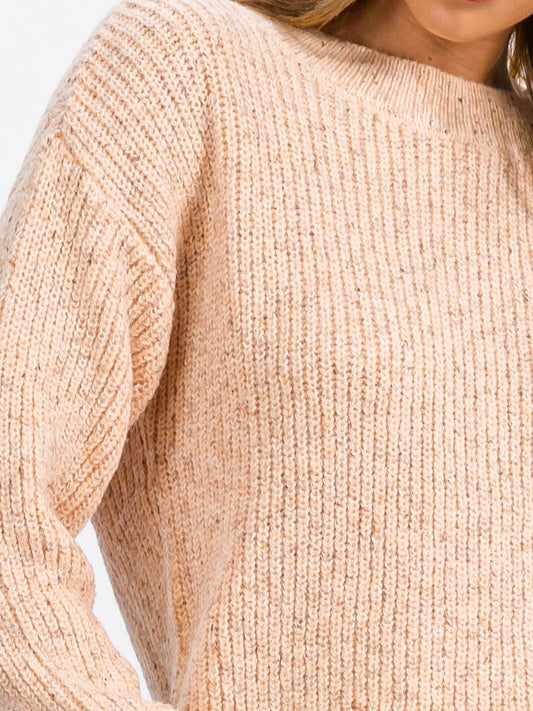 Speckled Knit Sweater