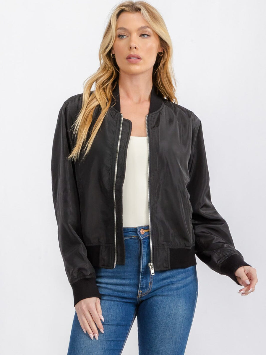 Black Bomber Jacket