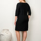 Black Dress with Pockets - Plus