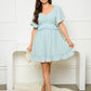 Ruffle Dusty Blue Dress