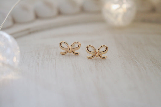 Bow Studs - Gold & Silver Options