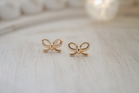 Bow Studs - Gold & Silver Options