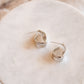 Silver Thick Hammered Studs