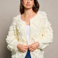 Pom Chunky Cardigan - Multiple Color Options