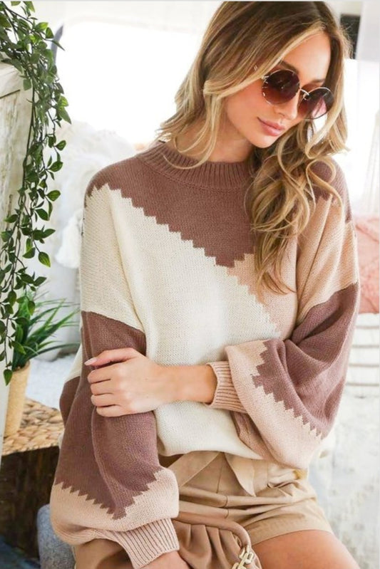 Colorblock Sweater