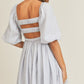 Babydoll Open Back Dress