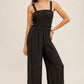 Black Adjustable Strap Jumpsuit