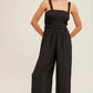 Black Adjustable Strap Jumpsuit