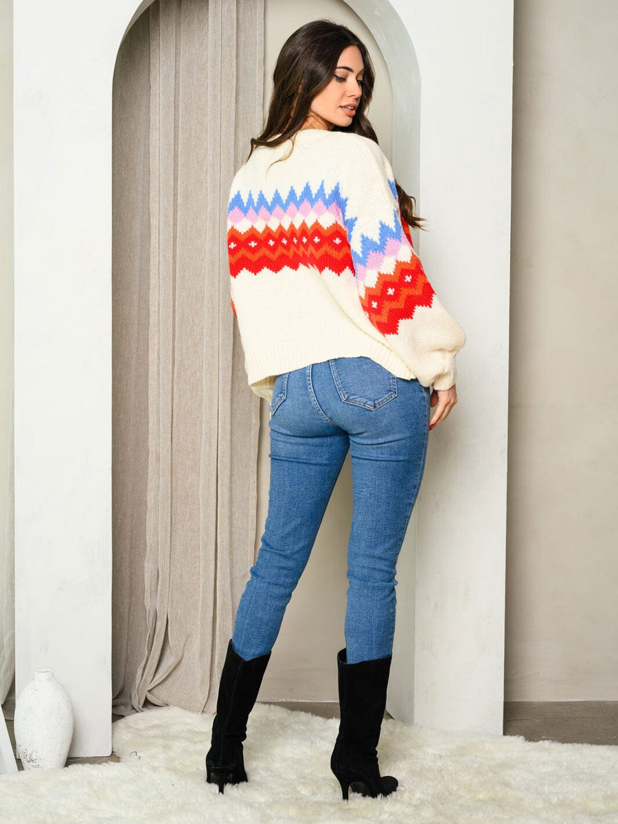 Colorblock Knit Sweater