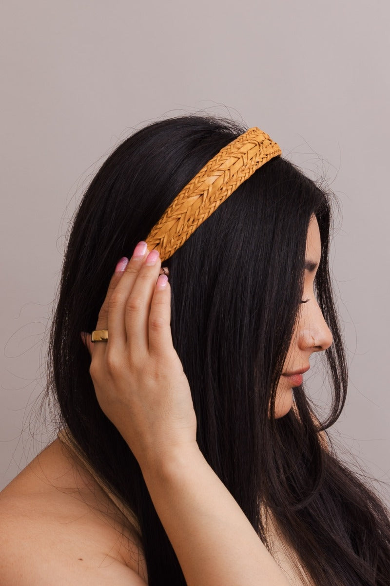 Faux Braided Leather Headbands - Multiple Color Options