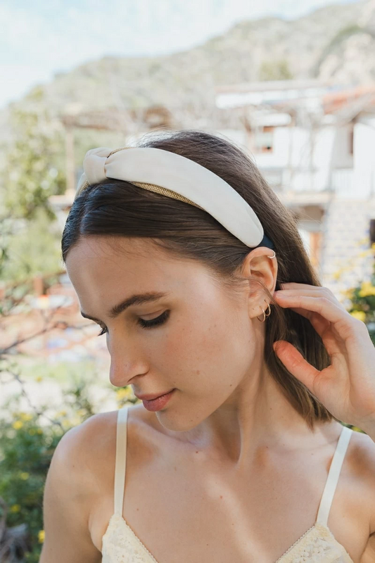 Woven Top Knotted Headband - (Multiple Color Options)