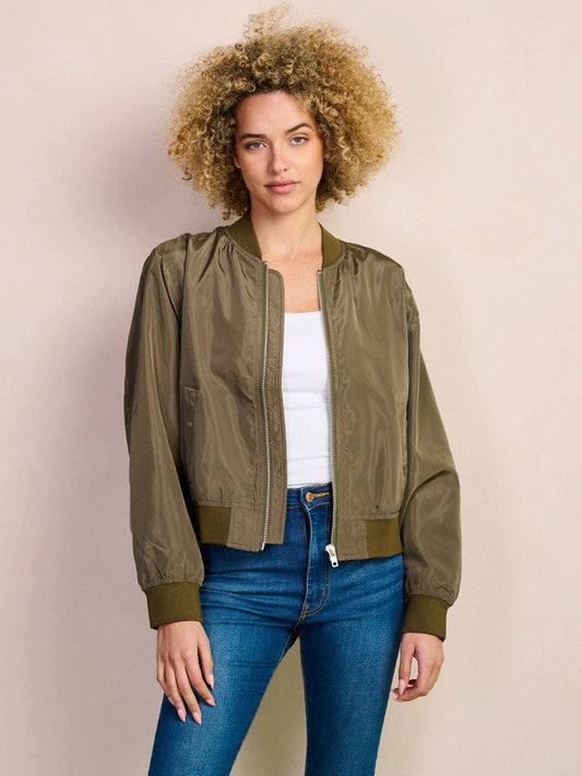 Olive Bomber Jacket