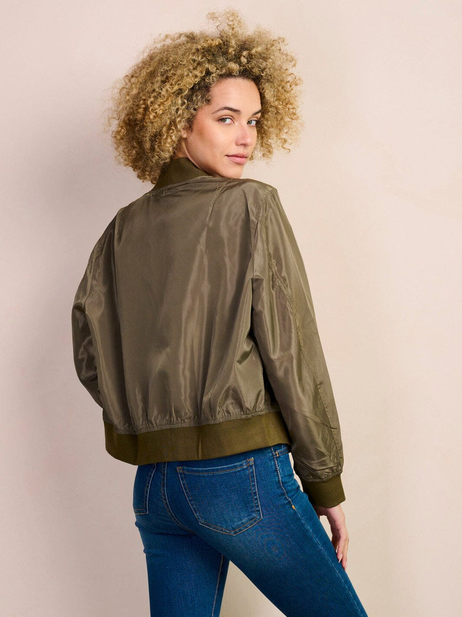 Olive Bomber Jacket