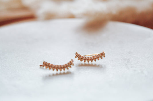 CZ Crawler Earrings