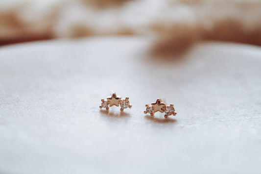 Triple Star Cluster Mini Studs