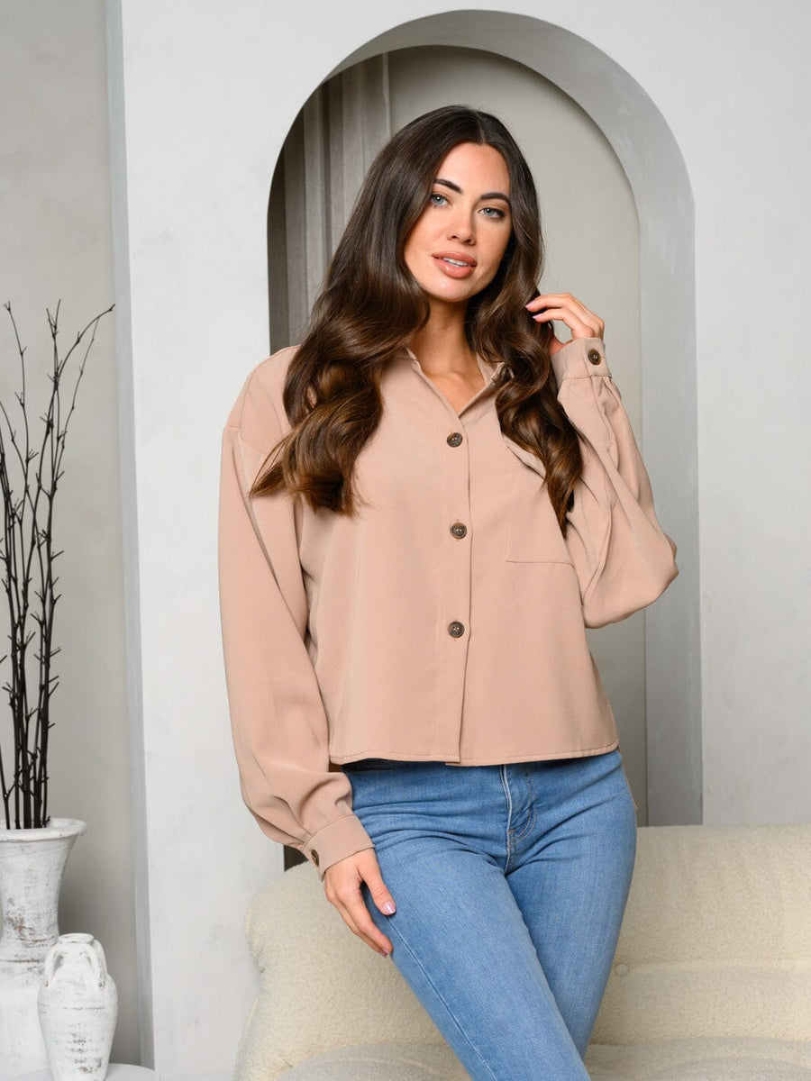 Button Down Blouse Top