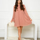 Pom Long Sleeve Dress - Multiple Color Options